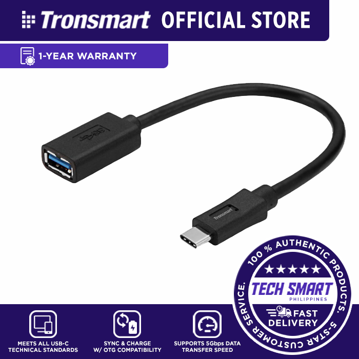 Tronsmart CC03 USBC to USBA OTG Cable Lazada PH