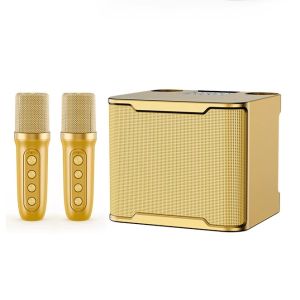 E-HOME KARAOKE Bluetooth Speaker Wireless 2 MIC TV AUX SPEAKER HF Bluetooth KTV Equipment 3D Stereo Microphone For Family Party