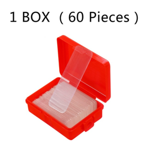 60PCS/box Double-sided Adhesive Transparent Tape Non Marking High Viscosity Strong and Easy To Tear Adhesive Tape