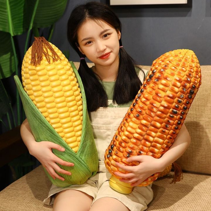 NJJU PP Cotton Simulation Corn Plush Pillow Corn Plush Fresh Maize ...