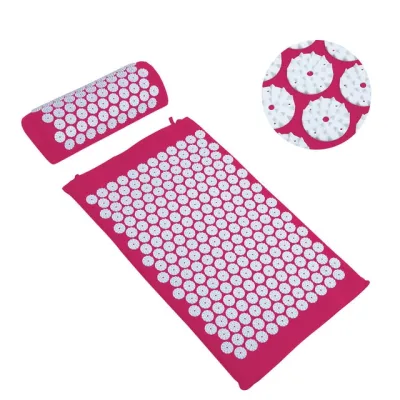 Massager (appro.67*42cm)Cushion Shakti Mat Acupressure Relieve Back Body Pain Spike Mat Acupuncture Massage Mat with Pillow