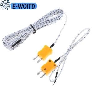 E-WOITD  1PC K type temperature sensor thermocouple probe cable wire 0.5 4m
