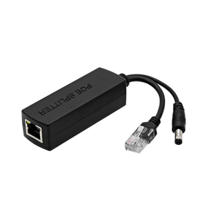 IEEE802.3af/at Standard DC48V to 12V 1.2A Output Voltages POE Splitter with LED Indicators for Networking Devices
