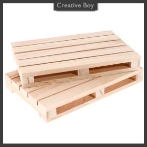 [Creative] Mini Wooden Pallet Beverage Coasters for Hot and Cold Drinks Wood Pallet