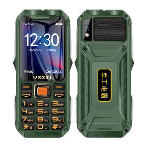 Original Yeemi Q8 GSM 2G 2.4Inches Cellphone Dual Flashlight 3000mAh Big Battery Dual SIM Rugged Mobile Cellphone