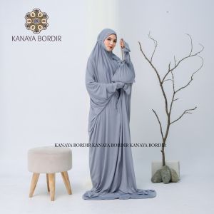 MUKENA TERUSAN DEWASA BAHAN JERSEY PREMUIM MUKENAH LAJURAN