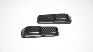 Cornerr DRY Carbon Fiber Exterior Car Engine Hood Hinge Cap Stickers Cover Trim Accessories For Jeep Wrangler JL Gladiator JT 2019-2025 2B5Z7