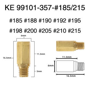 ZSDTRP 10pcs Carburetor Main Jet Kit M5 Main Jet For Keihin OKO/KOSO/PWK/BD/CRS/ FCR/FCR-MAX/PD/PE/ PJ/PWM CVK PWM Carb Carburetor