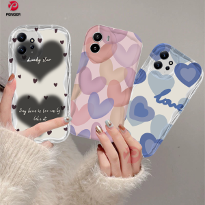 (Lokal Ready) PENGER Casing hp Redmi Note 12 Pro Redmi A2 A1 Redmi 10 2022 9 12C 10C 9A 10A 9C Note10 5G 10s Note11 11s Note8 Note9s POCO X5 X3 M3 Pro C40 X3 GT Art Watercolour 3D Wavy Curved Edge Love Heart Case