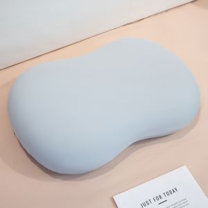 GLOBECART Slow Rebound Ice Silk Memory Foam Pillow Low Pillow Core Non Collapse Neck Protection Pillow Comfortable Sleeping Pillow Help Sleep