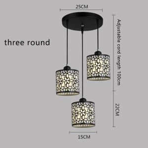 YHLAMP 【Warranty 3 Year】3 heads Pendant Lights chandelier for dining table  Modern Petal Ceiling Light LED Pendant Lamp Dining Room Chandelier LED Ceiling Pendant Lamp Light Dining Room Chandelier Lighting Bedroom Lighting Iron Lamp for Living Room Lamps