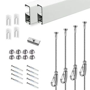 Tôi Biết Hình Ảnh Treo Hệ Thống Tường Giải Pháp Treo Tường Gallery Treo Tường Đường Sắt Gắn khung ảnh Khung bức tranh tường Cho Tác Phẩm Nghệ Thuật Cáp Hình Ảnh Treo