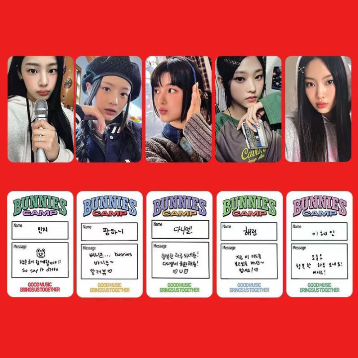 Newjeans Bunnies Camp PhotoCards NJ Fan Meeting Event Lomo Hanni