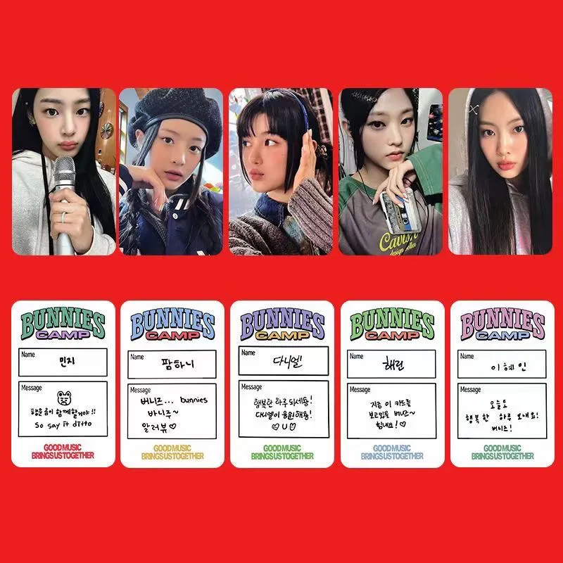Newjeans Bunnies Camp PhotoCards NJ Fan Meeting Event Lomo Hanni