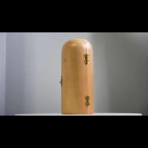 Our Father in Heaven Christian Decor Catholic Wooden Statue Sculpture Nativity Family Statue of Jesus Home Decor - Openable Wooden Cylinder Sculpture of Jesus (Wood Grain Refill-5)