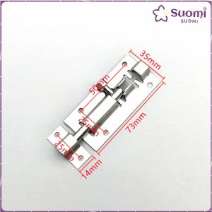 Suomi 3"/4" Stainless Latch Lock Sliding Lock Door Locks Anti-Theft Security Lock Hardware