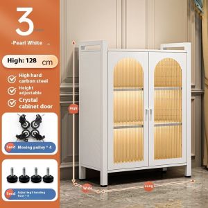 Book Shelf Multi Story Floor Standing Childrens Picture Bookshelf Dustproof Storage Cabinet Iron Bookshelf