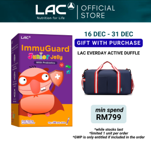 [Expiry Jan 2027] LAC Junior ImmuGuard Junior With Probiotics (15g x 30 Jelly Sticks)