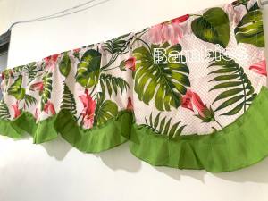 Valancer Window curtain/school curtain/geena fabric