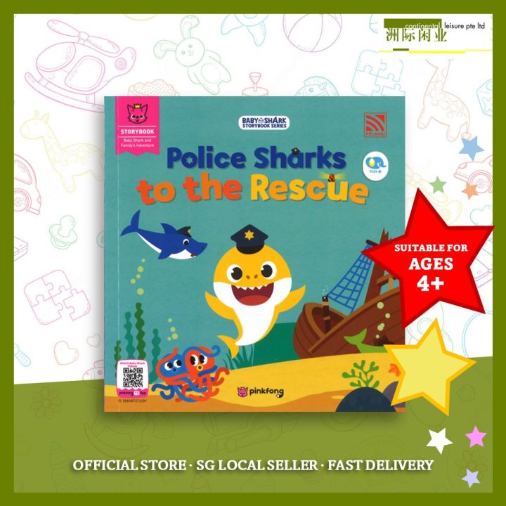 Baby Shark Storybook Series Police Sharks to the Rescue Lazada