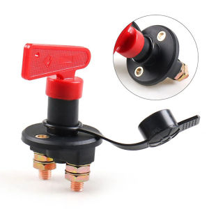 Car Battery Power Switch Disconnect Isolator Circuit Breaker Main Switch Kill Cut-off Switch Insulated Rotary Switch Key Truck