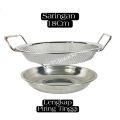 Alat Tiris Minyak Gorengan Stainless Steel Premium Mangkok Saringan Peniris Minyak Minyak Serbaguna. 