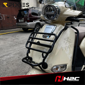 H2C FRONT RACK CARRIER BLACK / CHROME COLOR FOR HONDA GIORNO 125