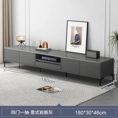 TV Console Cabinet With Storage Media & TV Storage Cabinet Light Luxury TV Rack Cabinet TV Display Cabinet Nordic Style Modern Minimalist Living Room Home Simple Solid Wood Tv Table 电视柜