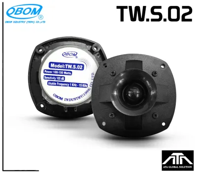OBOM T W S 02 ดอกลำโพงเสียงแหลม4 นิ้ว 150วัต แพ็ค 1ดอก