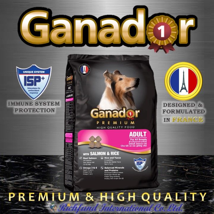 SALMON Dog Food GANADOR Premium Brand High Quality Ingredients