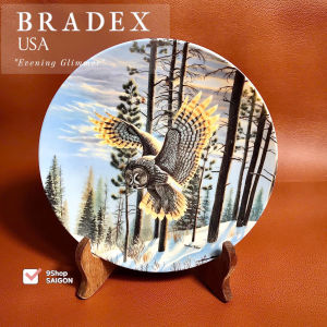 [Hàng Hiệu US/ England] BRADEX - Evening Glimmer- 01 Chiếc Đĩa Cảnh Chim Cú 20cm