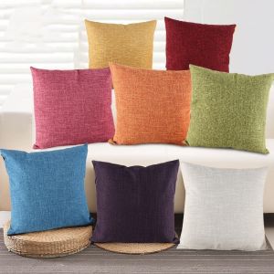 ปลอกหมอน 45*45cm ปลอกหมอนพิมพ์ สีทึบ 1PCS-[SunUping]