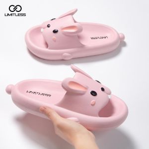 LIMITLESS Sandal Wanita Dewasa Kartun Sendal Selop Wanita Rumah Karakter Rabbit Empuk Bahan Eva Phylon Outdoor Sendal Slop Wanita Kelinci Karakter Korean Style Terbaru 2023 Casual Kekinian