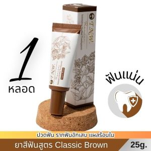 ยาสีฟันสมุนไพร TNW จิ๋วแต่แจ๋ว : ลดอาการปวดฟัน บำรุงเหงือก รากฟันแน่น สูตร Classic Brown(ต้นตำรับ) ขนาด 25 กรัม 1 หลอด