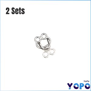 YoPo Metal Jeans Button Snaps Detachable Pants Clips Invisible Pants Hook DIY Waist Tightener