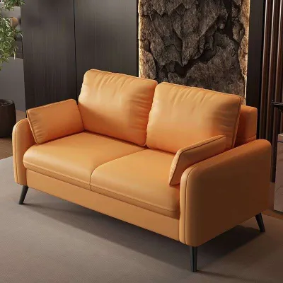 Sofa Set 1/2/3 Seater With Chaise Sofa Small Apartment Rental House Bedroom Single Double Faux Leather Small Sofa Sofa Single Double Sofa Sofa Set Living Room Furniture