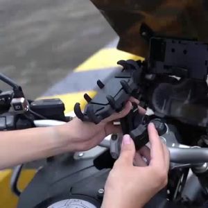 Motowolf Phone Holder v4 Anti-theft Shock Absorbing Cp Holder 360° Rotatable with gopro camera mount