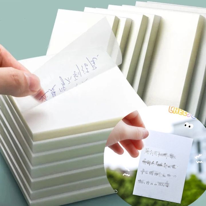 Pet Transparent Sticky Notes Perspective Waterproof Clear Post It Pet Transparent Sticky Notes Perspective Waterproof Clear Post It