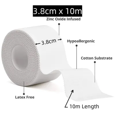White Patch Sports Tape Basketball and Football Kicking Tape Set Finger Pressure Bandage Ankle Strap Skin Film