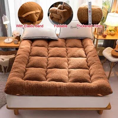 【Get 250 Shipping Discount】Mattress foldable thickening mattress bed mattress queen anti-mite antibacterial hotel student dormitory single thickened household mattress convenient storage and does not take up space