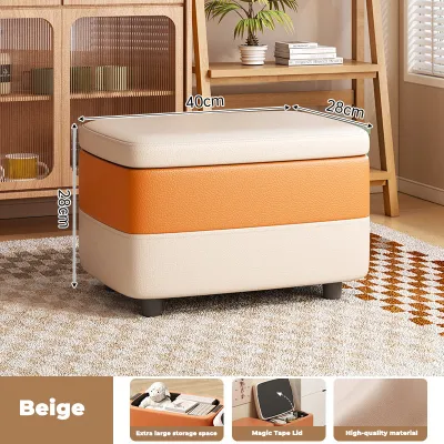 Storage Ottoman Stool Storage Bench Seat Shoe Bench Entryway Storage Box Footstool Sofa Stool Living Room Furniture