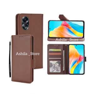 OPPO A18 Case/Casing  Dompet Flip Cover Leather Premium Sarung Buku HP Bisa Standing