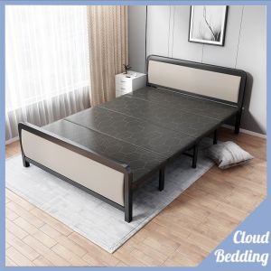 Luxury Foldable Bed Frame 90/100/120/150CM  super single bed Queen katil queen Katil Bujang /Katil 床架