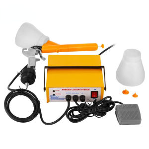 An LAN MALL【COD】220V Portable Manual Spray Gun Electrostatic Small and micro portable powder coating equipment Spray Powder Coating Gun System Machinery
