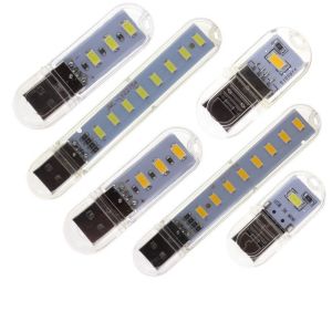 Thanh đèn LED mini 3 bóng 8 bóng 24 bóng siêu sáng cổng cắm USB để bàn học đọc sách đầu giường -Aeneas Shop