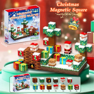 150PCS Christmas Set Building Blocks Toys Magnetic Building Blocks DIY Educational Gift for Kids