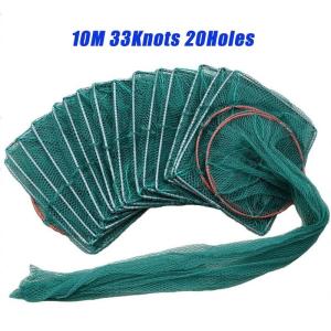 Foldable Large Fishing Net Cage Shrimp Crab Fish Trap Loach Bait Trap Portable Cast Eel Net Cage for River Lake Fishing