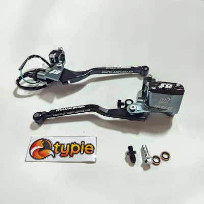 1คู่ ปั๊มบน ZERN8.1 สีดำ งานCNC สต๊อปไฟเบรคซ้าย แปลงใส่ PCX / GIORNO / MSLAZ / TENA / DASH / LS / NOVA-RS / R15 / LEAD