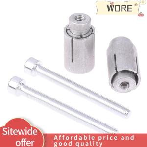 WORE สกรูขยายสำหรับแฮนด์รถจักรยานยนต์2ชิ้น เซ็ตปลายแฮนด์ปลั๊กสกรูที่จับสากลเพื่อขยายบาร์สกรูอุปกรณ์เสริม