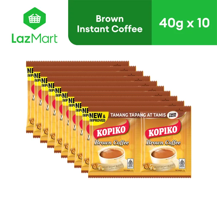 Kopiko 3in1 Coffee - Brown Twin Pack 40g x 10 sachets | Lazada Philippines